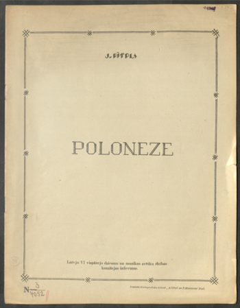 Poloneze : pūtēju orķestrim