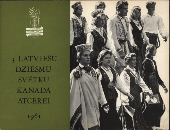 3. Latviešu dziesmu svētku Kanadā atcerei, 1961 : [skatu albums]