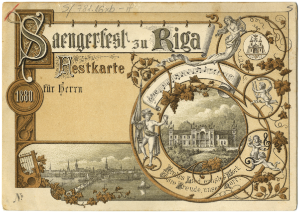 Sängerfest zu Riga 1880 : festprogramm
