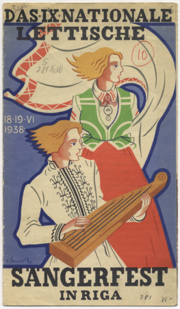 Das ix Nationale Lettische Sangerfest in Riga, 18. und 19. Juni, 1938