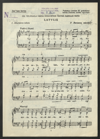 Latvijā : jauktam korim