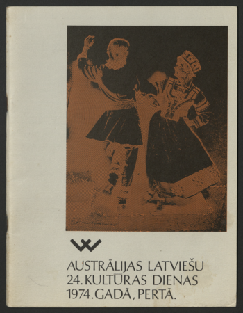Austrālijas latviešu 24. kultūras dienas 1974. gadā Pērtā : notis