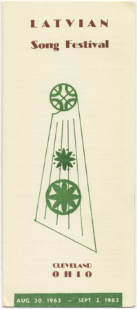 Latvian Song Festival : Cleveland, Ohio, 1963 : [programma]