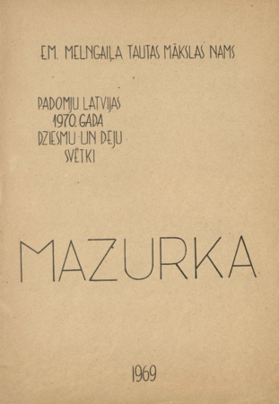 Mazurka : no operas "Apburtā pils"