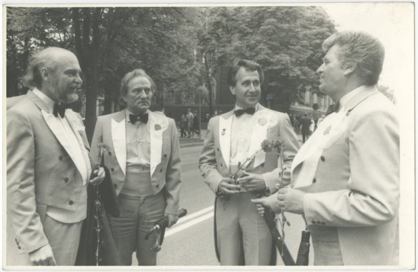 Hermanis Eglītis, Gido Kokars, Jānis Erenštreits un Jānis Dūmiņš