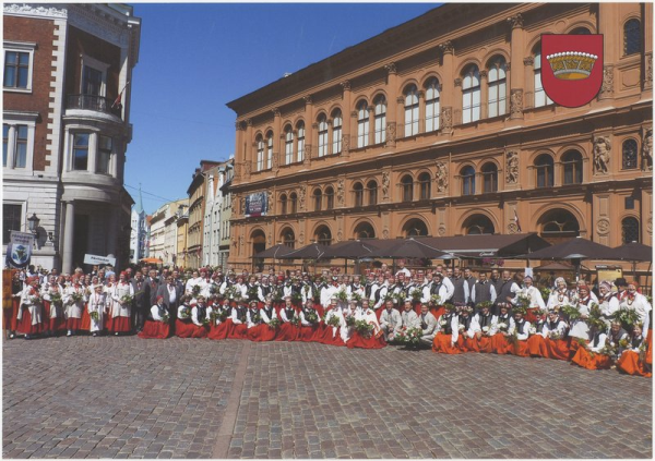 Nīcas pašdarbnieki Doma laukumā