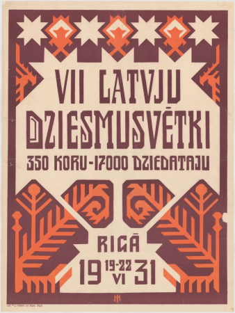 VII latvju Dziesmusvētki Rigā 19-22 VI 1931 [attēls]