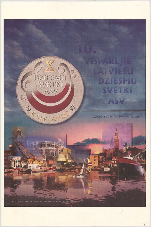 10.Vispārējie latviešu Dziesmu svētki ASV 25-26-27. VII. 1997 Klīvlendē [attēls]