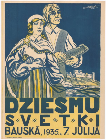 Dziesmu svētki Bauskā, 1935.g. 7.jūlijā [attēls]
