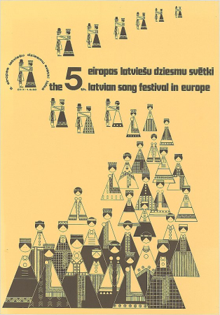 5.Eiropas latviešu Dziesmu svētki Lidsā 27.7.-1.8.82. [attēls] = The 5th. latvian song festival in Europe