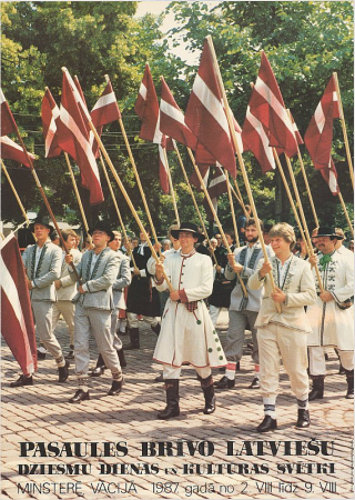 Pasaules brīvo latviešu Dziesmu dienas un kultūras svētki Minsterē, Vācijā 1987.gadā no 2. VIII līdz 9. VIII [attēls]