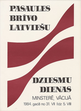 Pasaules brīvo latviešu Dziesmu dienas Minsterē, Vācijā 1984.gadā no 31.VII līdz 5.VIII [attēls]