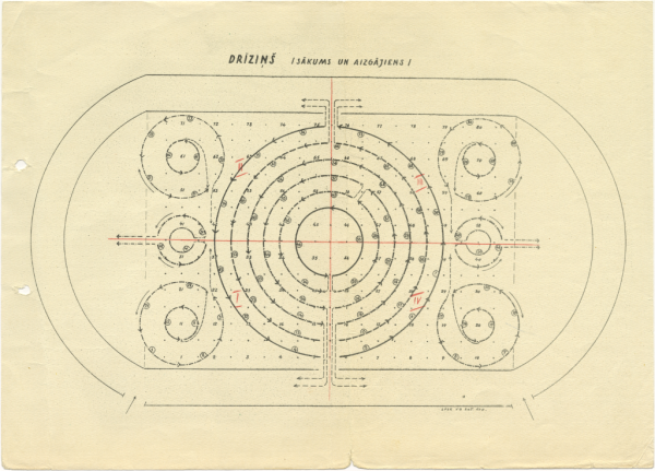 Drīziņš : dejas laukuma zīmējums
