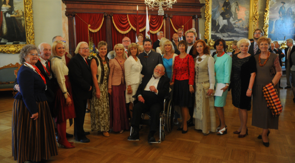 Virsvadītāji pieņemšanā pie Valsts prezidenta