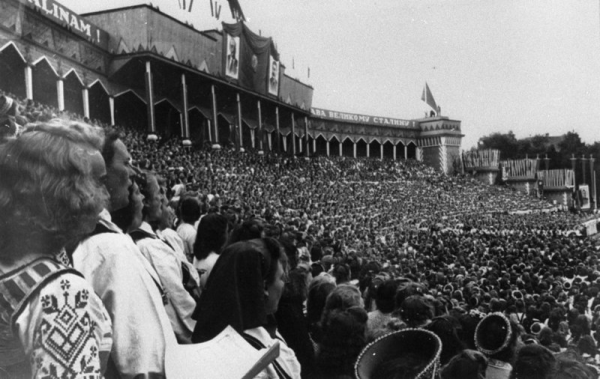 X Vispārējo latviešu Dziesmu svētku koncerts Esplanādē