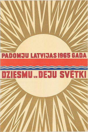 Padomju Latvijas 1965.gada Dziesmu un deju svētki [attēls]