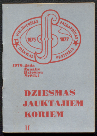 Dziesmas jauktajiem koriem II / 1976. gada Zonālie dziesmu svētki