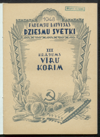 III krājums : vīru korim / 1948. [gada] Padomju Latvijas dziesmu svētki