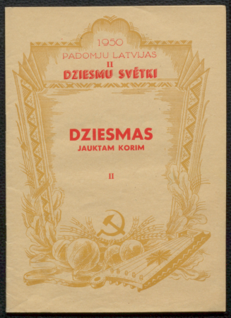 Dziesmas : jauktam korim II / 1950. [gada] Padomju Latvijas II Dziesmu svētki