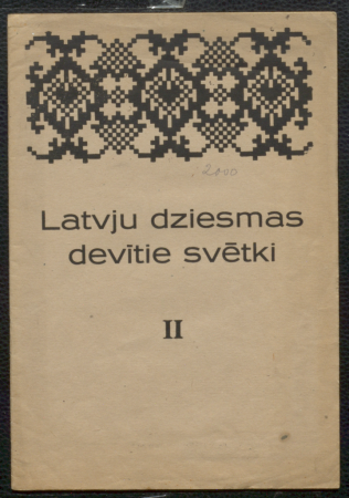 Latvju dziesmas devītie svētki. II