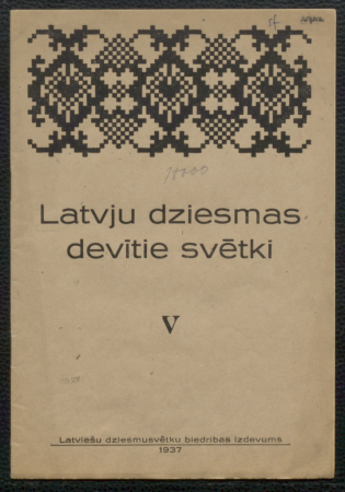 Latvju dziesmas devītie svētki. V