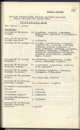 LKP CK biroja sēžu protokoli Nr. 26–30 latviešu valodā, II sējums