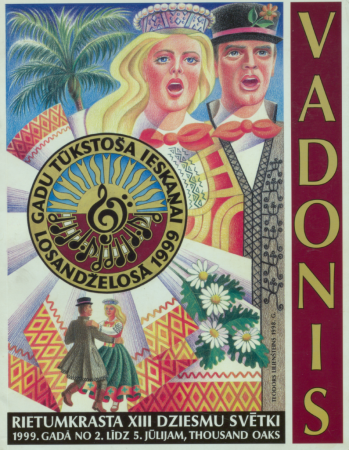 Rietumkrasta XIII dziesmu svētki 1999. gadā no 2. līdz 5. jūlijam, Thousand Oaks : vadonis