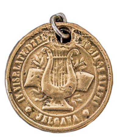 IV Vispārējiem latviešu dziesmu svētkiem veltītā medaļa