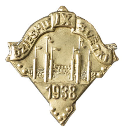 IX Vispārējo latviešu dziesmu svētku nozīmīte