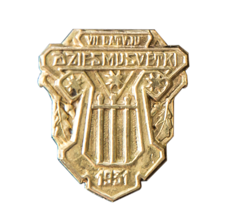 VII Vispārējo latviešu dziesmu svētku nozīmīte