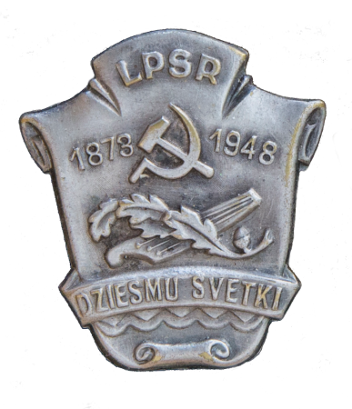 X Vispārējo latviešu dziesmu svētku nozīmīte