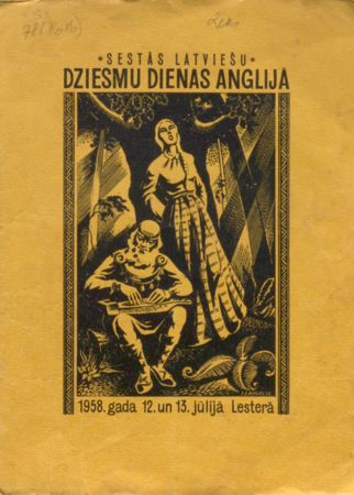 Sestās Latviešu dziesmu dienas Anglijā : 1958.g. 12. un 13. jūlijā, Lesterā