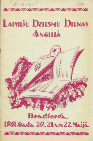 Latviešu dziesmu dienas Anglijā : Bradfordā, 1961.g. 20., 21., 22. maijā