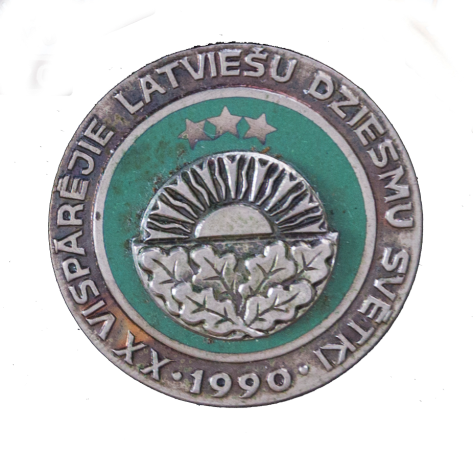 XX Vispārējo latviešu dziesmu un X deju svētku nozīmīte