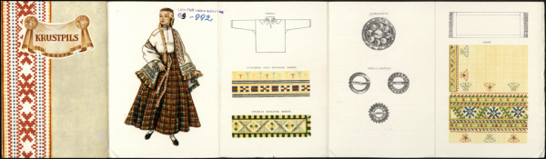 Krustpils novada sieviešu tautas tērps