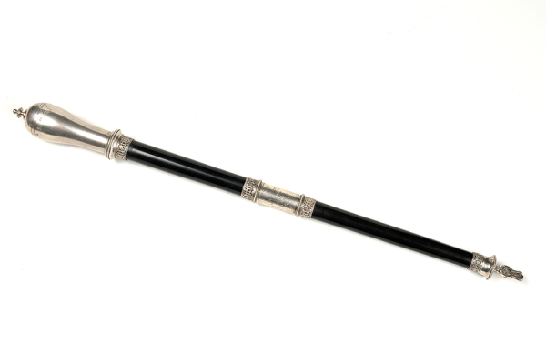 Diriģenta takts zizlis, izgatavots IV Vispārējiem latviešu Dziesmu svētkiem Jelgavā. 1895. gads