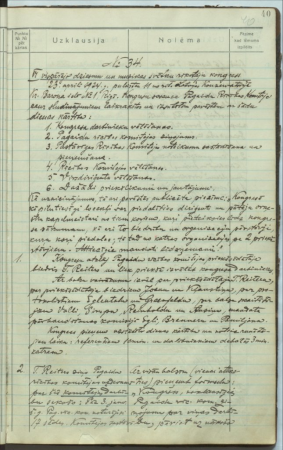 VI Vispārējo dziesmu un mūzikas svētku rīkotāju kongress 23.aprīlī 1924.g. pulksten 11 no rīta Latvijas Konservatorijā