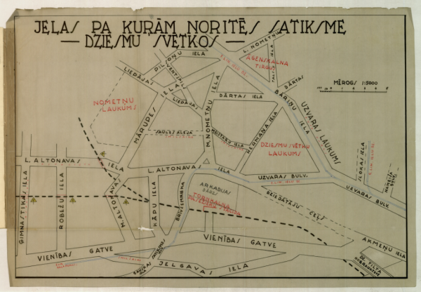 Ielas, pa kurām noritēs satiksme Dziesmu svētkos