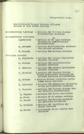 Republikāniskā Padomju Latvijas 1970.gada Dziesmu un deju svētku komisija