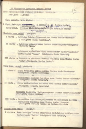 XX Vispārējie latviešu Dziesmu svētki. Koru finālsacensību žūrijas komisijas protokols 1990.gada 1.jūlijā