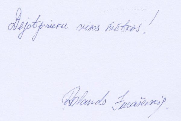 Rolanda Juraševska vēlējums Dziesmu un deju svētkiem