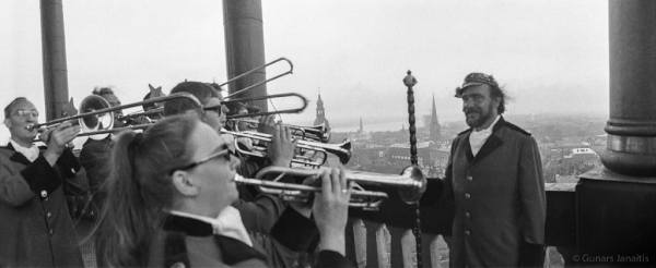 Dziesmu svētku simtgade : XVI Dziesmu svētki. Rīgas Politehniskais institūts. Studentu Pūtēju orķestris