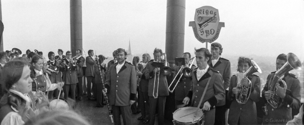 Dziesmu svētku simtgade : XVI Dziesmu svētki. Rīgas Politehniskais institūts. Studentu Pūtēju orķestris