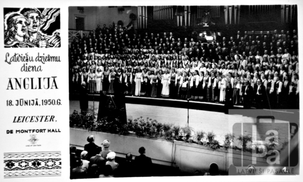 Kora koncerts Anglijas latviešu Dziesmu dienās Lesterā