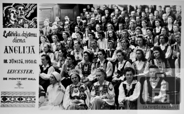 Koristi Anglijas latviešu Dziesmu dienā Lesterā, 1950. gadā