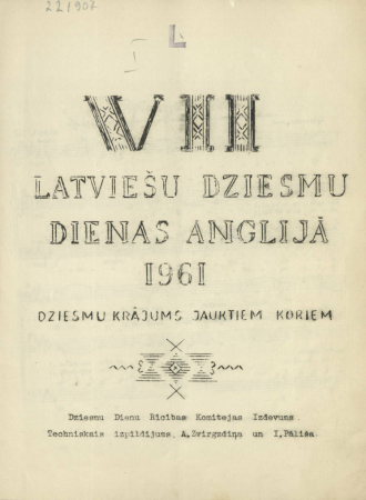 Dziesmu krājums jauktiem koriem