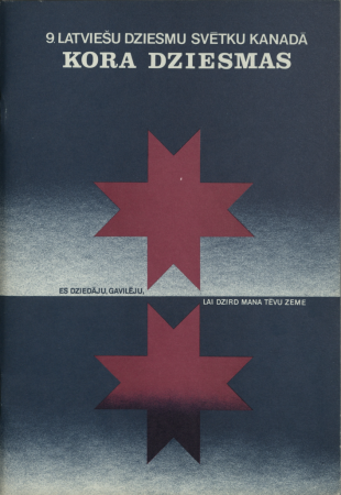 9. Latviešu Dziesmu svētku Kanādā 1991. Kora dziesmas