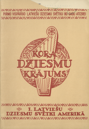 Kora dziesmu krājums : 1. Latviešu Dziesmu svētki Amerikā, Čikāgā 1953. g. 30. un 31. maijā.