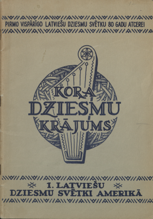 Kora dziesmu krājums : 1. Latviešu Dziesmu svētki Amerikā, Čikāgā 1953. g. 30. un 31. maijā.