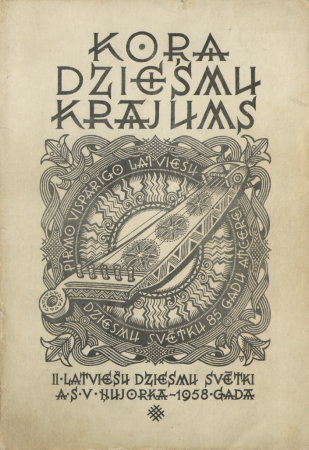 Kora dziesmu krājums : II Latviešu dziesmu svētki A. S. V.